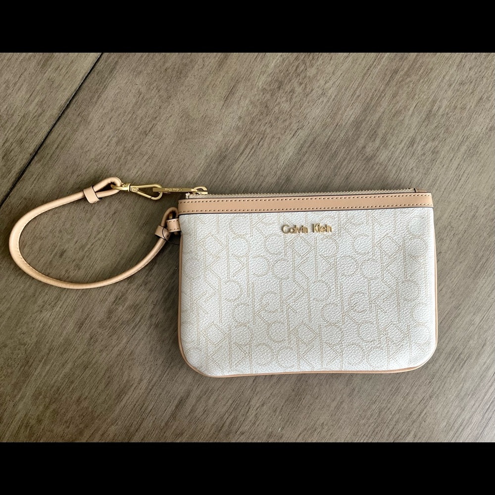 Calvin Klein Logo Wristlet